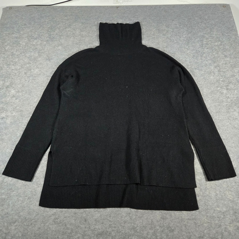 Neiman Marcus Womens Black Cashmere Collection Turtleneck Sweater XL